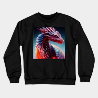 Crystal Dragons Series #22: Feral Ornamental Crewneck Sweatshirt